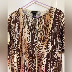 Multi Color Lane Bryant Blouse. 100% Polyester.